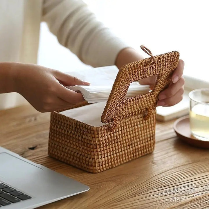 Arbor Rattan Tissue Box