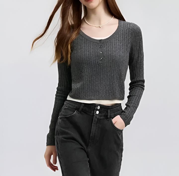 Elara Ribbed Top