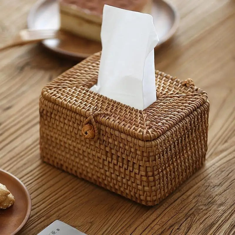 Arbor Rattan Tissue Box