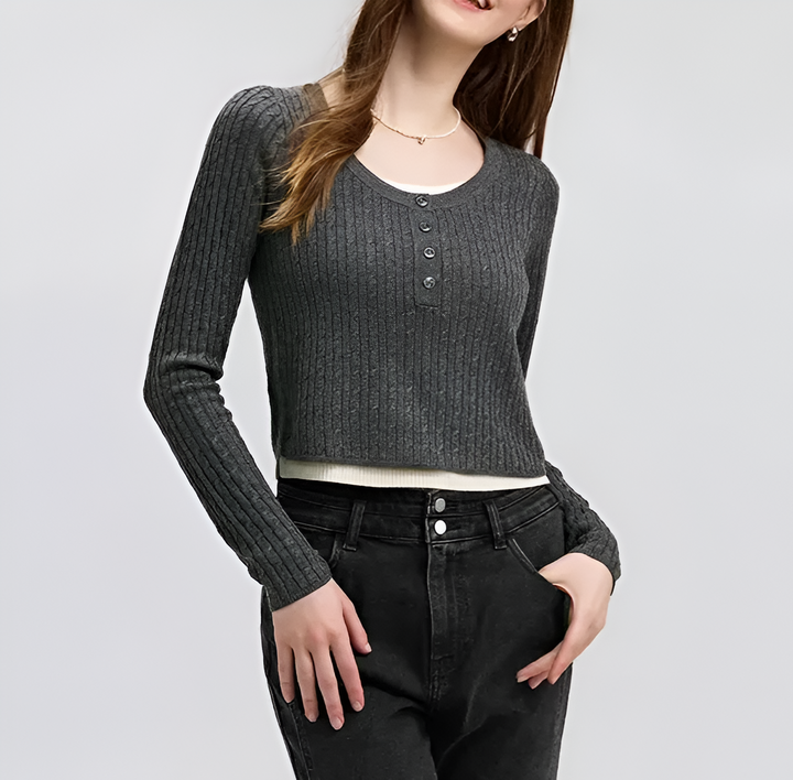 Elara Ribbed Top