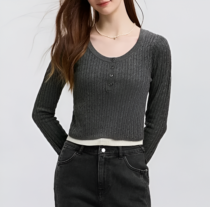 Elara Ribbed Top