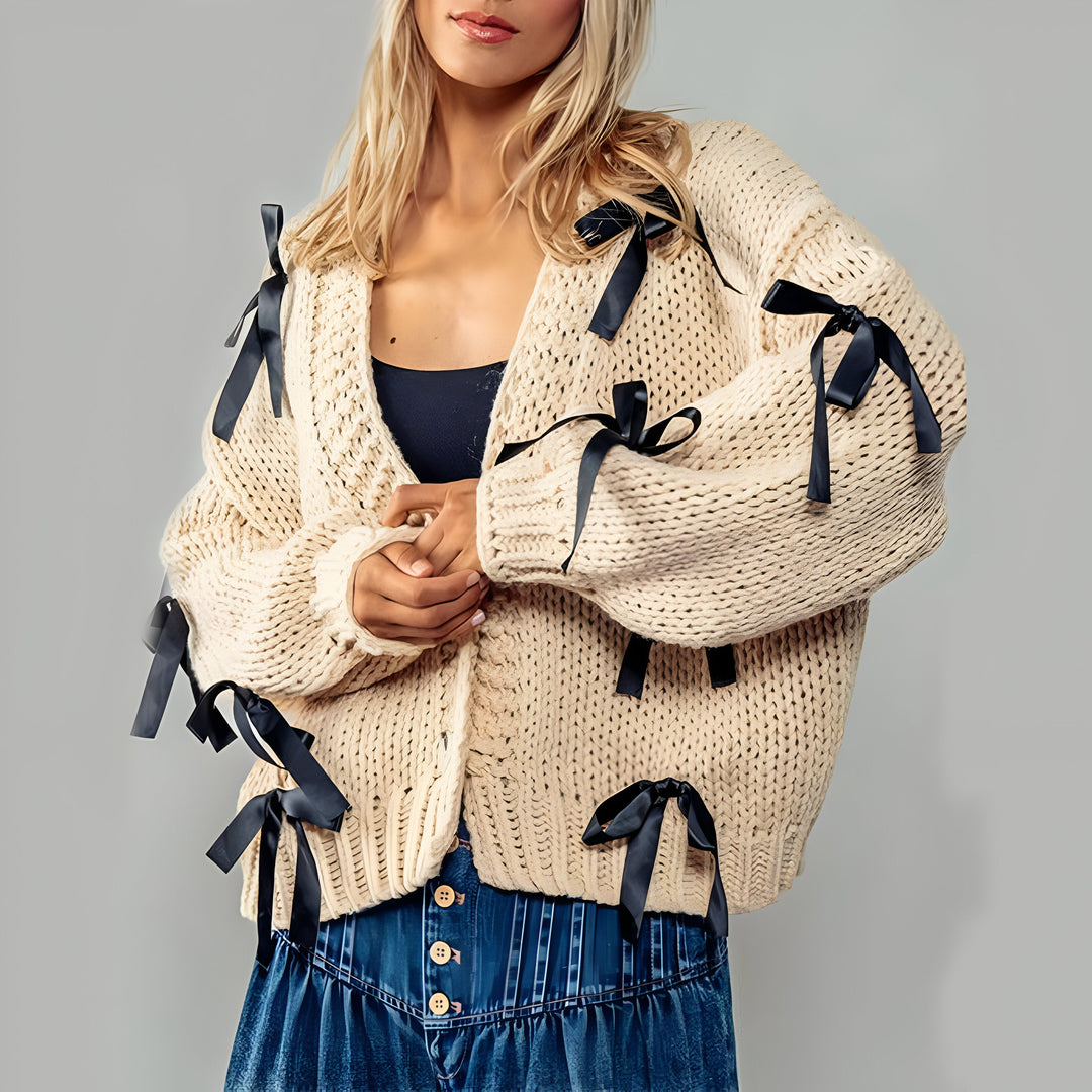 Camille Bow Cardigan