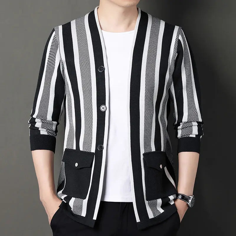 Tristan Striped Cardigan